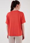 Футболка LELA Loose Fit, коралловая - фото 5