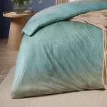 Постельное белье Mako Interlock Jersey Marleen Sage 155x220 см + 80x80 см Estella - фото 9