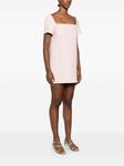 KHAITE платье мини Benji, розовый - фото 3