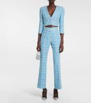 Кожаные лоферы Alessandra Rich, Black-Silver - фото 2