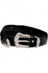 Ремень с металлической пряжкой Toga Pulla, черный - фото
