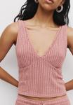 Топ PULL&BEAR Top, Pink - фото 5