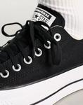 Черные кроссовки на платформе Converse Chuck Taylor Lift Ox Lift - ЧЕРНЫЙ - фото 4