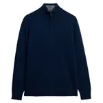 Свитер Superdry Wool Blend half zip, синий - фото 3