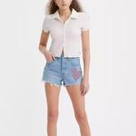 Джинсовые шорты женские джинсовые синие Levi’S - фото 2