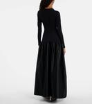 Платье Catrin Duchess из сатина Fforme, Black - фото 3