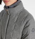 Стеганая куртка с поясом Moncler, Gray - фото 4