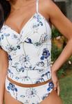 Топ бикини Next Bikini top, Kew Collection White Blue Floral Print/White - фото 3
