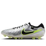 Кроссовки tiempo legend 10 elite ag 'metallic silver volt' Nike, серебряный - фото