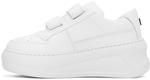 Белые кроссовки на платформе с липучками Acne Studios, Optic white/Optic white - фото 3