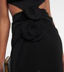 Платье миди с вырезом и капюшоном Magda Butrym, черный - фото 5