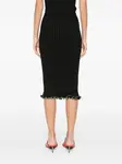Юбка миди с бисером JIL SANDER, черный - фото 4