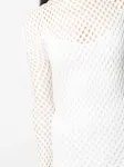 Сетчатое платье мини Philipp Plein, белый - фото 5