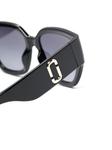 Marc Jacobs Eyewear солнцезащитные очки в квадратной оправе с логотипом, черный - фото 3