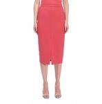 Юбка из эластичного крепа в коралловом цвете Iris Setlakwe - фото