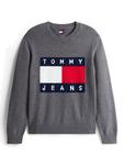 Свитер Tommy Jeans Intarsia Flag Badge Mélange Tommy Hilfiger, Grey - фото 5