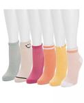 Женский комплект из 6 носков Dream Step Mini Crew MUK LUKS, мультиколор - фото 3