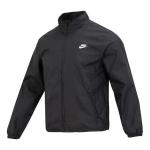 Куртка Nike Club+ Full Zip Woven Jacket 'Black', черный - фото