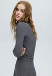 Платье PULL&BEAR Day dress, Dark Grey - фото 4