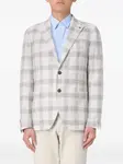 Жакет на пуговицах в клетку Tagliatore, серый - фото