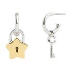 COACH Кубические циркониевые серьги унисекс серебро - фото 3