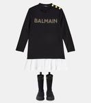 Ботинки с логотипом Balmain Kids, черный - фото 2