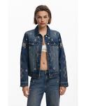 Женская джинсовая куртка Mirror Desigual, Medium blue - фото