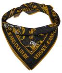 Шелковый шарф Versace Jeans Couture, черный - фото
