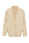 Вязаный кардиган caissa, бежевый - фото