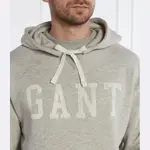 Толстовка оверсайз с рисунком вереска Gant, серый - фото 4