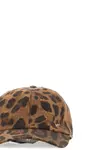 Бейсболка с леопардовым принтом Borsalino, коричневый - фото 5