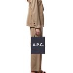 A.P.C Сумка-шоппер из денима с логотипом - фото 6