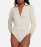 Боди Ambra из смесовой шерсти ALAÏA, белый - фото 3