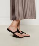 Шлепанцы женские Tory Burch кожаные с логотипом, черный - фото 2