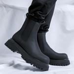 Челси Ботинки Мужские Weishibangwei, цвет Black Fleece-Lined - фото 6