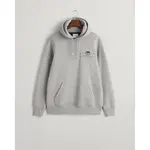 Худи Gant Medium Archive Shield Regular Fit, серый - фото 3