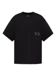 Футболка с принтом логотипа Y-3, черный - фото