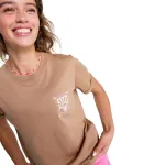 Футболка для женщин Oceanregular Poster Roxy, коричневый - фото 5