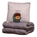 Плед капибара кукла Tranquility and elegance, серый - фото 4