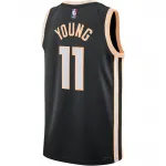 Футболка Trae Young Atlanta Hawks City Edition мужская NBA Swingman Nike, черный - фото