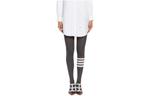 Четырехполосные ребристые колготки THOM BROWNE, темно-серый - фото 3