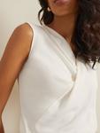Топ Sutton без рукавов с драпировкой из ребра Phase Eight, Ivory - фото 7