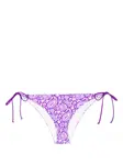 Плавки бикини с принтом пейсли Mc2 Saint Barth, фиолетовый - фото