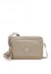 Сумка кросс-боди Kipling ABANU M ZIP K GL, Glorious Beige Silver/Beige - фото
