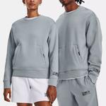 Толстовка summit fleece knit crew 'grey blue' Under Armour, серый - фото 3