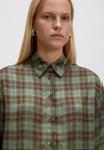 Блуза EDITED Button-down blouse, Mischfarben Grün Khaki/Multi-Coloured - фото 4