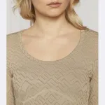 Укороченный топ Guess, бежевый - фото 4