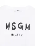 Футболка с логотипом MSGM Kids, белый - фото 3