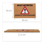 Коврик Relaxdays, 60x40 см, светло-коричневый - фото 3