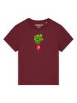 Футболка с редисом в бордовом цвете wat? Apparel - фото 2